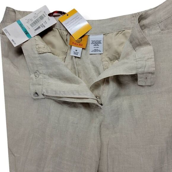 Ruby Rd Linen  Pants Size 16 - Picture 3 of 4
